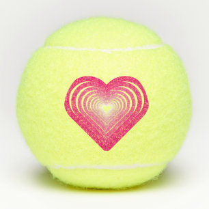 Balles De Tennis L'Amour Rose - Coeur
