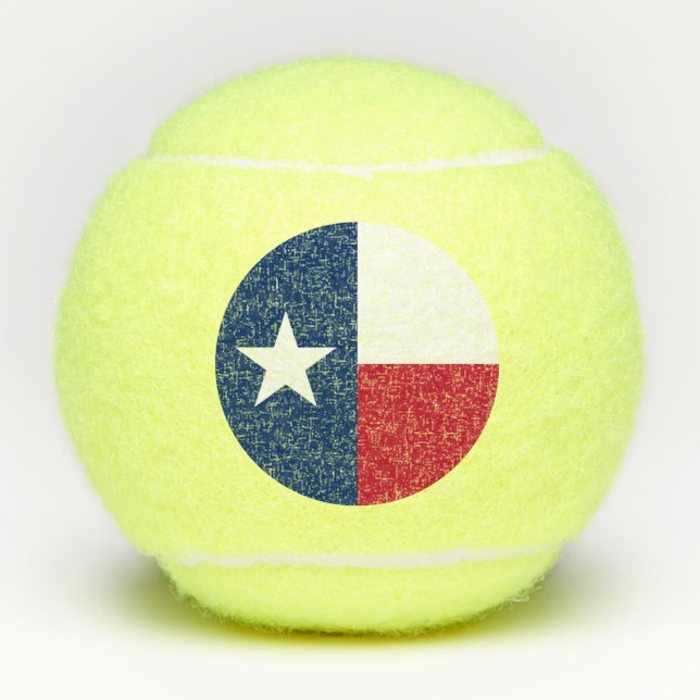 Balles De Tennis Le drapeau de l'étoile solitaire du Texas (Devant)