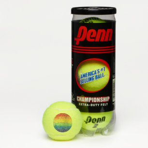 Balles De Tennis Le drapeau tie-dyé de SlipperyJoe arc-en-ciel pres