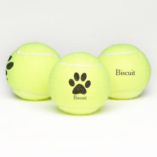 Balles De Tennis Le nom d'animal familier personnalisé par