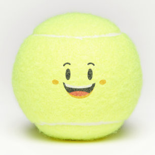 Balles De Tennis Le visage de Kawaii Cute Emoticon Emoji