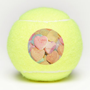BALLES DE TENNIS LES COEURS DE LA BOUGIE DE VALENTINE
