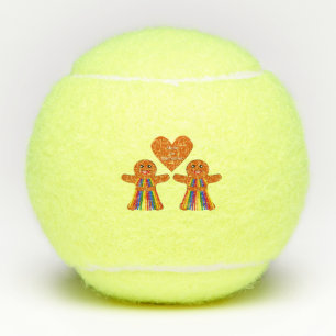 Balles De Tennis Lesbienne Noël pain d'épices Couple dames