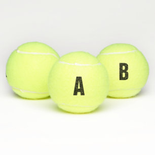 Balles De Tennis Lettre faite sur commande de monogramme, nombre,
