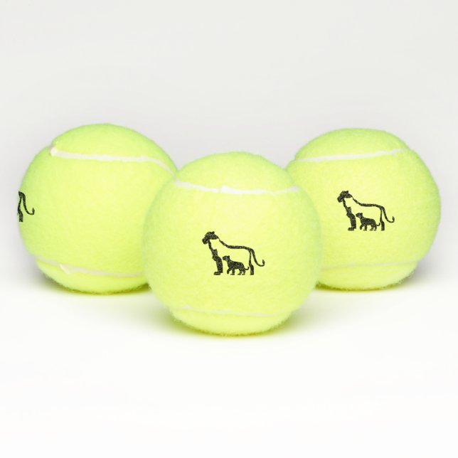 Balles De Tennis Lions noirs et blancs (Multiple)