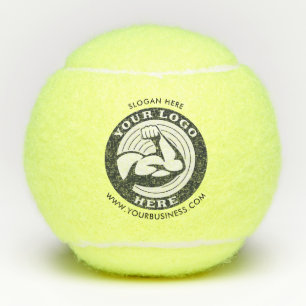 Balles De Tennis Logo de la marque commerciale avec adresse du site