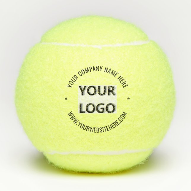 Balles De Tennis Logo de l'entreprise personnalisée et billes de te (Devant)