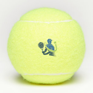Balles De Tennis Logo du club de tennis - Action dynamique, Style s