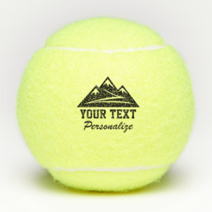 Balles De Tennis Logo du pic de montagne Boule de tennis imprimée