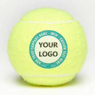 Balles De Tennis Logo et texte de l'entreprise marqués Exemple de b