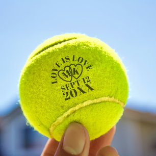 Balles De Tennis Love Mariage Anniversaire Tennis Balls