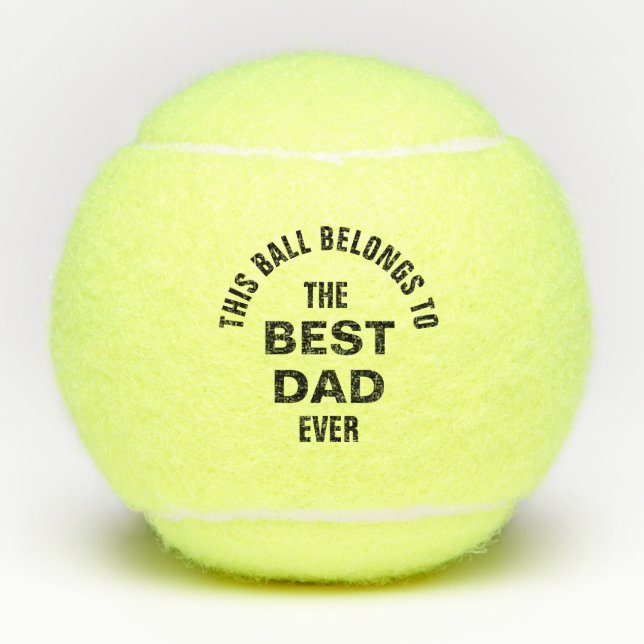 Balles De Tennis Meilleur papa jamais (Devant)