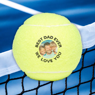 Balles De Tennis Meilleur papa jamais - Photo personnalisée