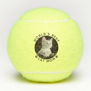 Balles De Tennis Meilleure Maman de Chat Photo Personnalisée