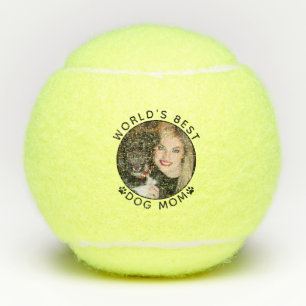 Balles De Tennis Meilleure Maman de Chien Photo Personnalisée