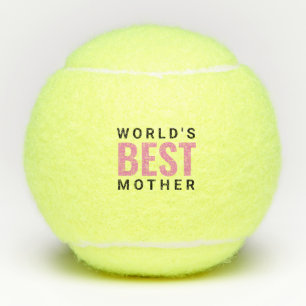 Balles De Tennis Meilleure Mère du Monde Personnalisable
