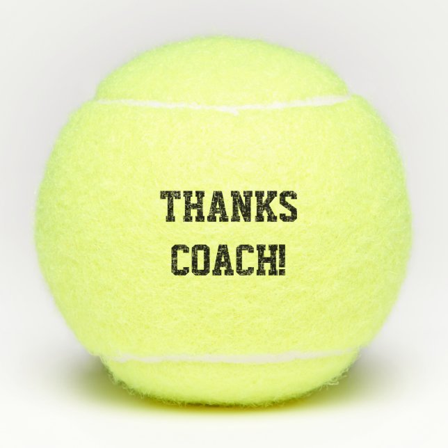Balles De Tennis Merci Coach (Devant)
