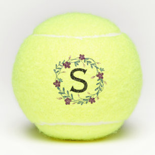 Balles De Tennis Monogramme floral