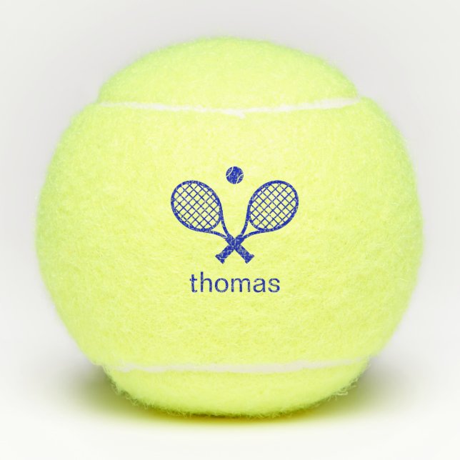 Balles De Tennis Monogramme moderne (Devant)