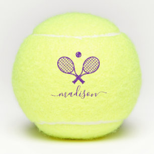 Balles De Tennis Monogramme Moderne