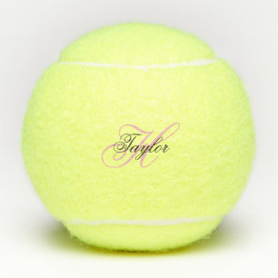 Balles De Tennis Monogramme noir et rose