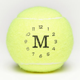Balles De Tennis Monogramme noir professionnel moderne #22