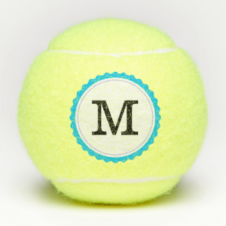 Balles De Tennis Monogramme noir professionnel moderne #7