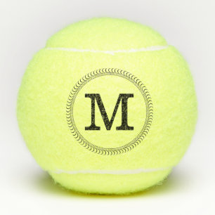 Balles De Tennis Monogramme personnalisé moderne