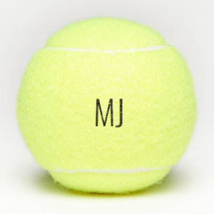 Balles De Tennis Monogramme personnalisé simple et contemporain 