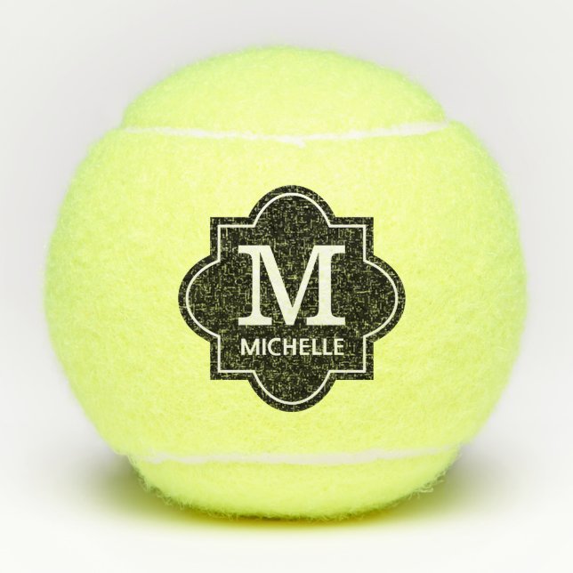 Balles De Tennis Monogrammées (Devant)