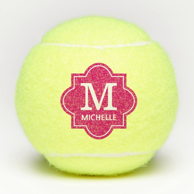 Balles De Tennis Monogrammées (Devant)