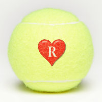 Monogrammes Initials Red Heart Cute Valentine's Da