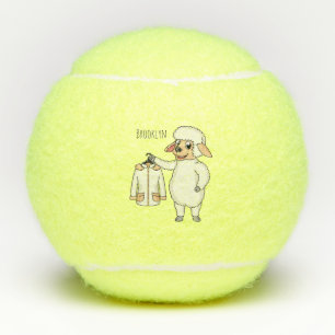 Balles De Tennis Mouton mignon avec dessin animé de veste