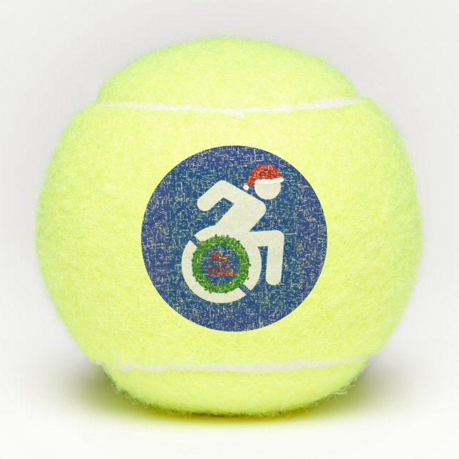 Balles De Tennis Noël Handicapé (Devant)