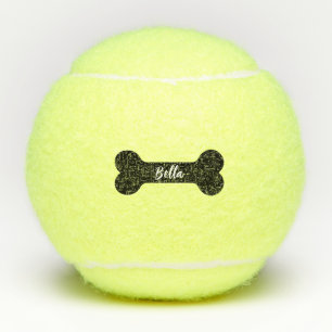 Balles De Tennis Nom de chien personnalisé & Décoration d'empreinte