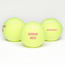 Nom de l'animal et poignée Instagram Tennis Ball T