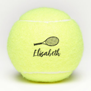 Balles De Tennis Nom de script moderne Edgy personnalisé
