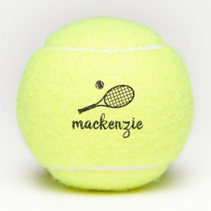 Balles De Tennis Nom de script Moderne Personnalisé