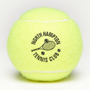 Balles De Tennis Nom du club de tennis Racket Ball Logo personnalis