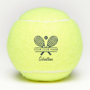 Balles De Tennis Nom du club Joueur de tennis Swag Script personnal
