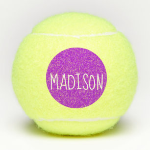 Balles De Tennis Nom fait sur commande mignon superbe pourpre