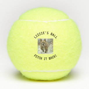 Balles De Tennis Nom personnalisé de la photo de chien