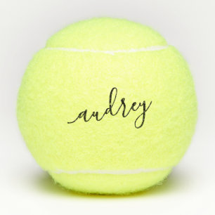 Balles De Tennis Nom personnalisé Élégant Script Tennis Balls