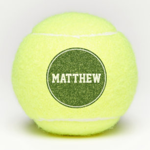 Balles De Tennis Nom personnalisé Green Super Sport