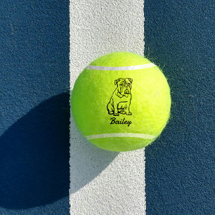 Balles De Tennis Nom personnalisé mignon Français Bulldog Chien Toy