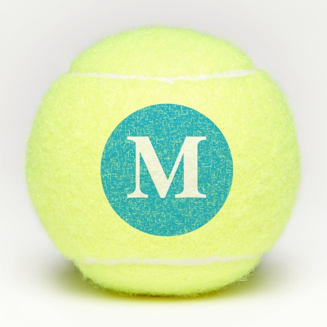 Balles De Tennis Nom personnalisé Monogramme (Devant)