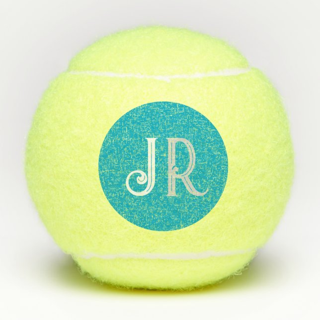 Balles De Tennis Nom personnalisé Monogramme (Devant)