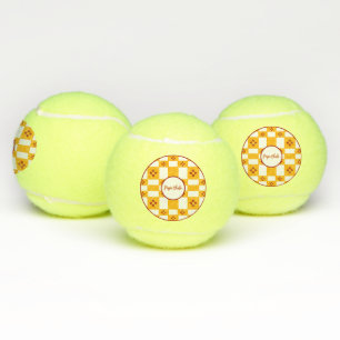 Balles De Tennis Nouveau Mexique Drapeau Rouge Zia Jaune