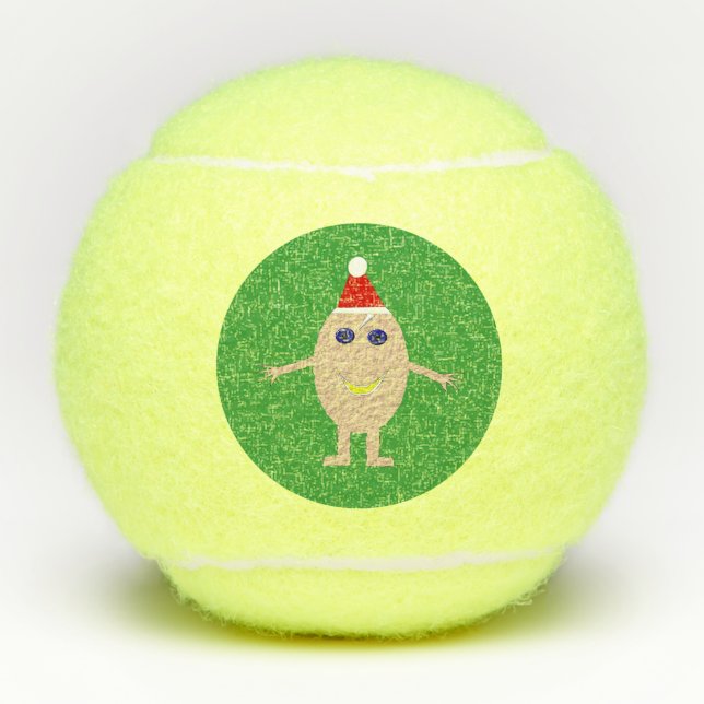 Balles De Tennis Oeuf de Noël amusant (Devant)