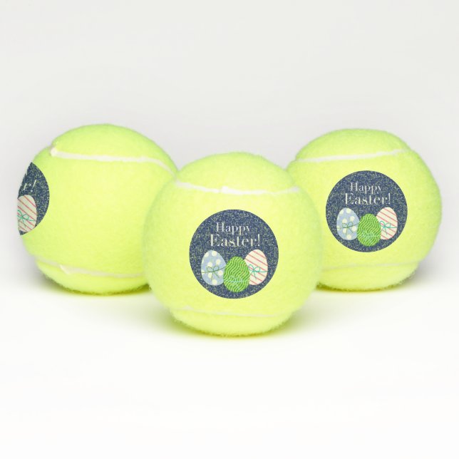 Balles De Tennis Oeufs de pâques heureux (Multiple)